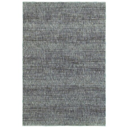 Oriental Weavers 3 ft. 3 in. x 5 ft. 2 in. Atlas Casual Area Rug, Blue A8033J100170ST